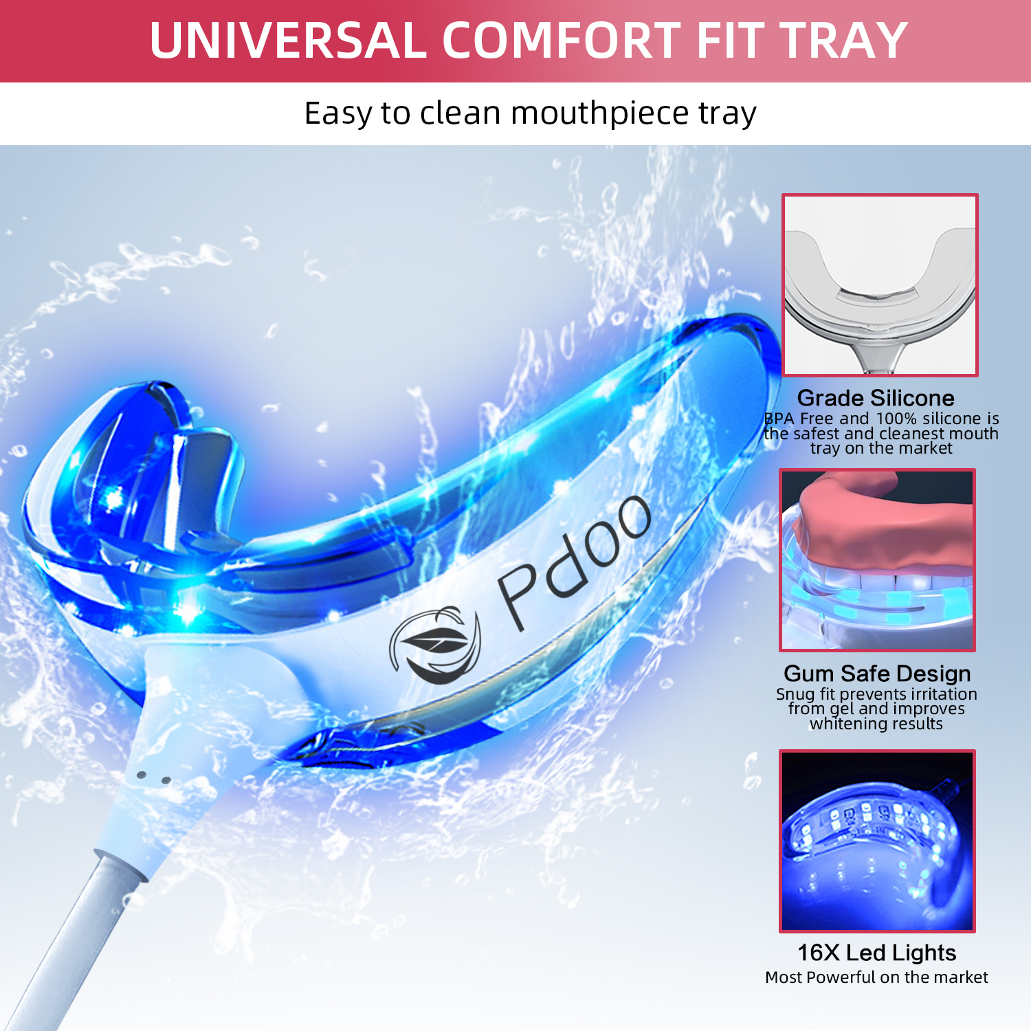 Teeth Whitening Kit with LED Light for Sensitive Teeth - Image 2