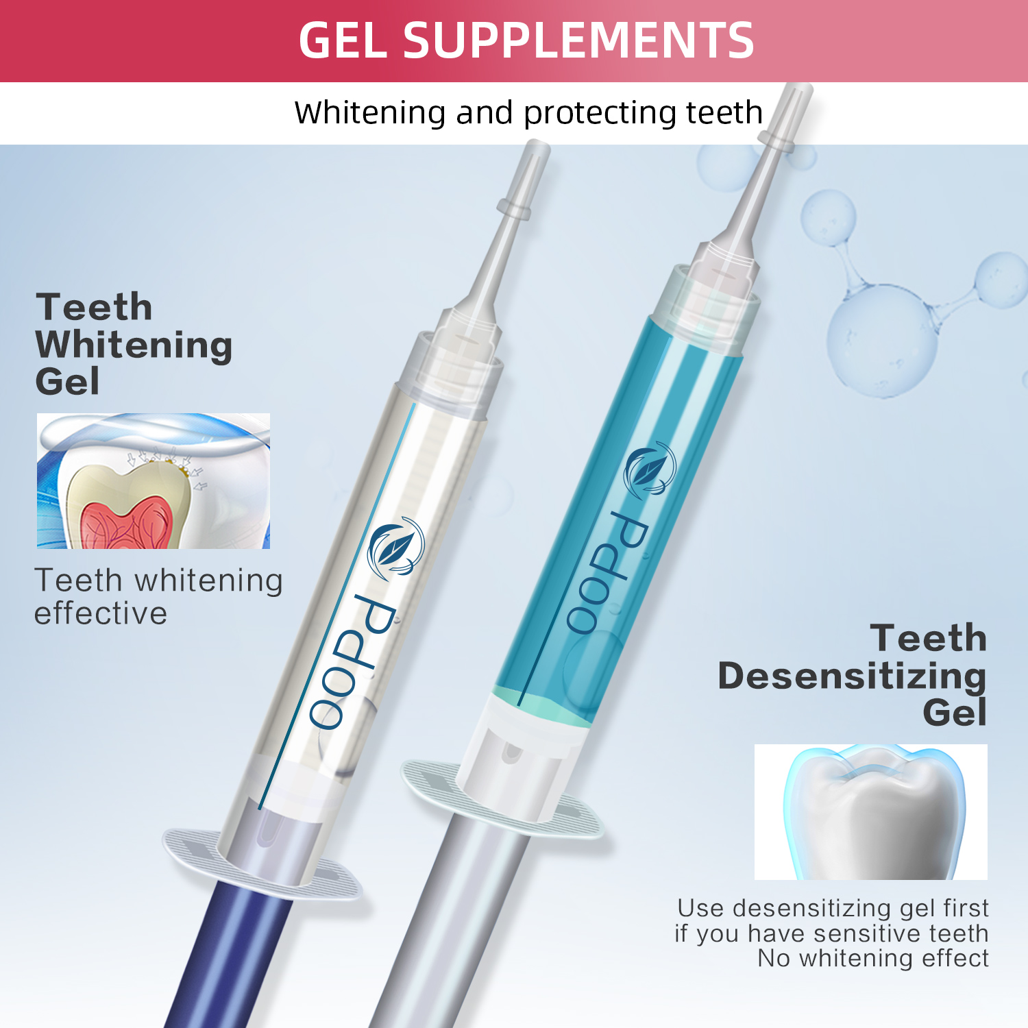 Teeth Whitening Kit with LED Light for Sensitive Teeth - Image 3